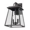Z-Lite Broughton Outdoor Wall, 2-Light, 10.25 In.W x 11.25 In.L x 17.5 In.H, Black/Clear Beveled 521M-BK - alternate 6